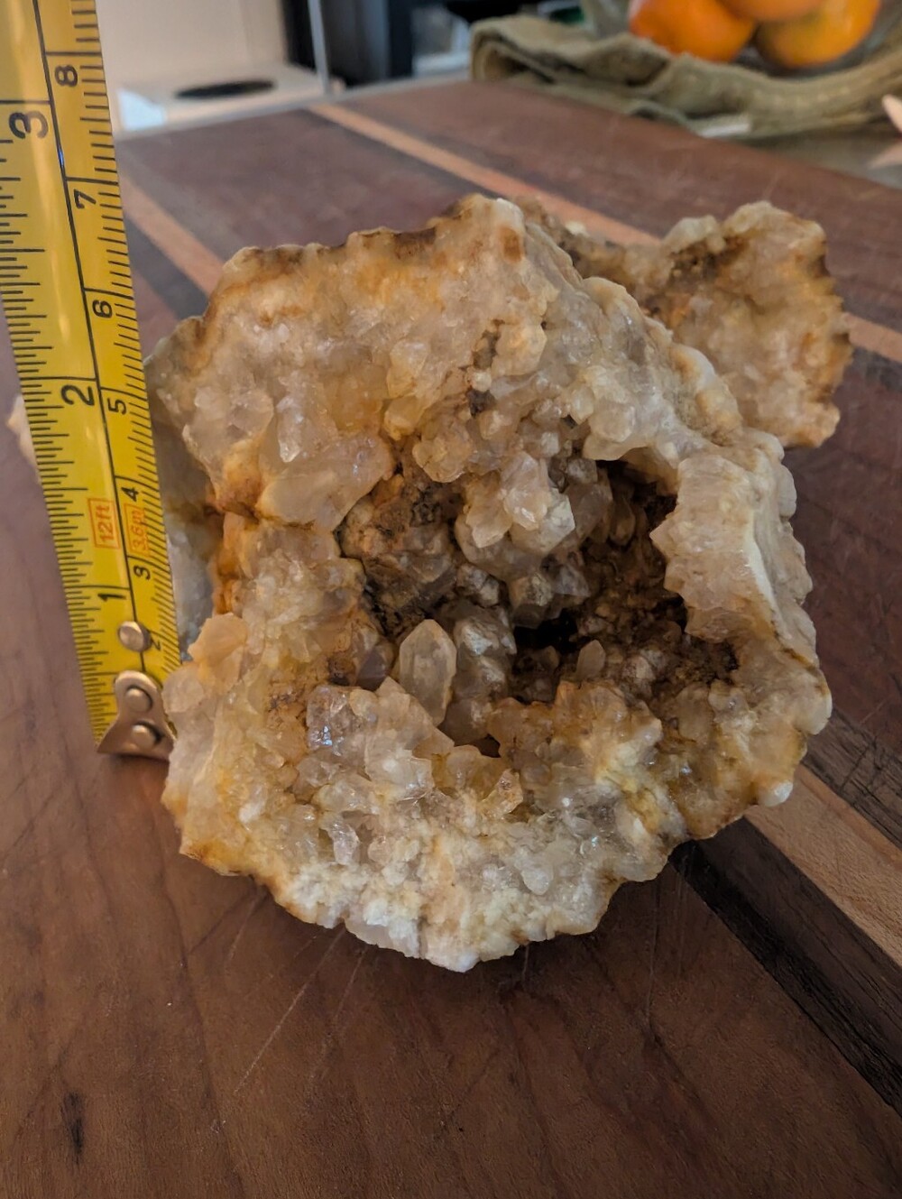 Natural Kentucky Quartz Geode – Cracked Open into 3 Pieces – Sparkling - Picture 9 of 16